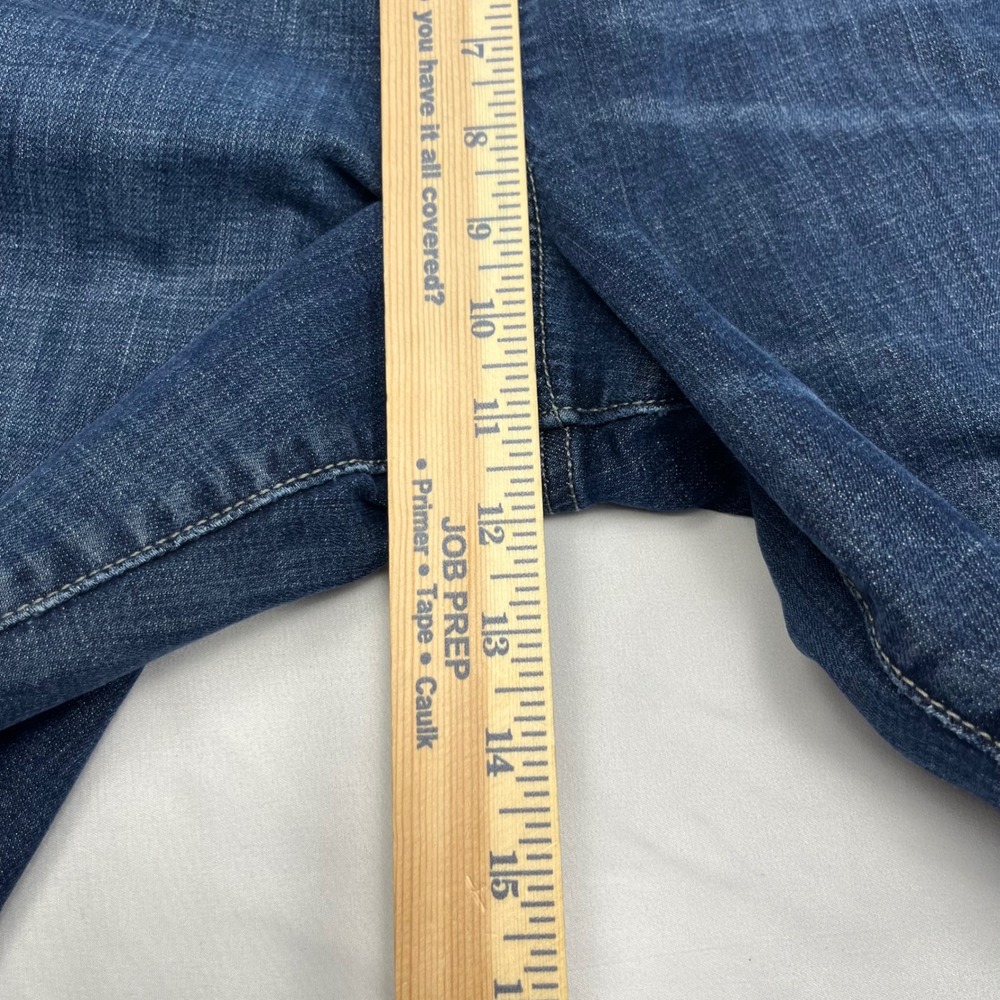 Levi's Straight Leg Jeans Blue Dark Wash Mid Rise Denim 14 34x31 - Picture 6 of 7